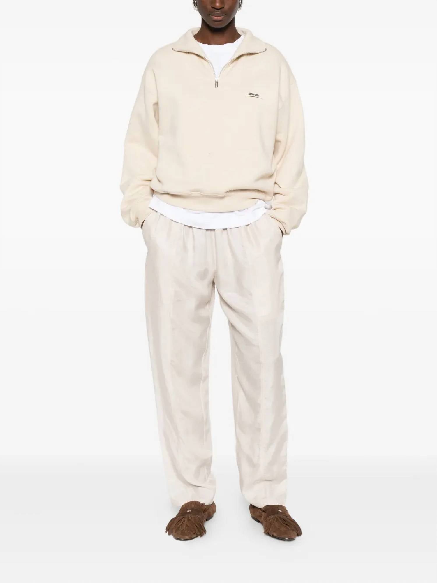 ISABEL MARANT Zaylee Pull-on Pants in ecru - women's pants - detail view