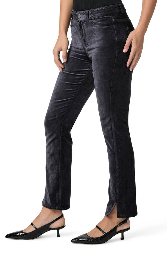 Dl1961 - Women'S - Cindy Twisted Straight Leg Velvet Pants
