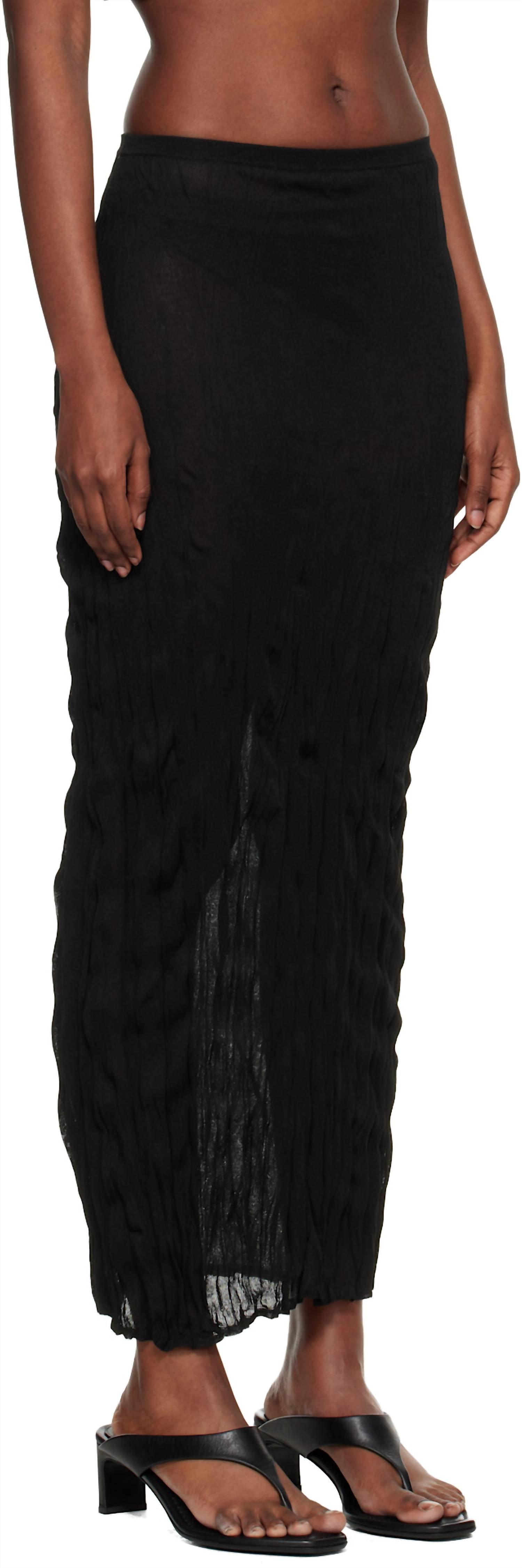 Toteme - Crinkled Knit Skirt