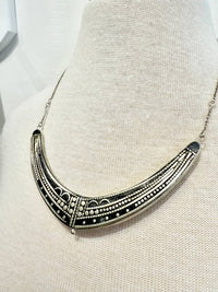Tibetan Nepali Jewelry - Women's Traditional Sterling Silver Necklace