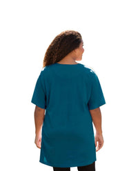 On The Plus Side - Jersey Short Sleeve V-Neck Tunic - Plus