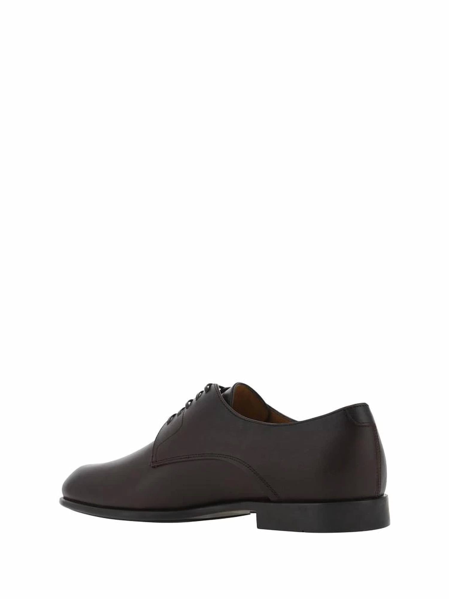 Salvatore Ferragamo - Men's Lace-up Leather Derby Shoes