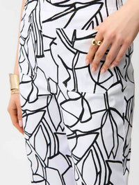 Joseph Ribkoff - Millennium Abstract Print Wide Leg Pull-on Pants