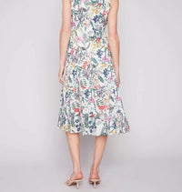 CHARLIE B Ruffle Maxi Dress in multi floral - women's dress - alternate view