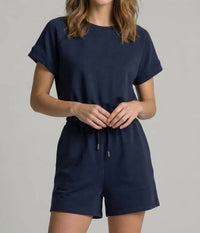 Doe And Rae - Buttery Soft Back-Cutout Romper