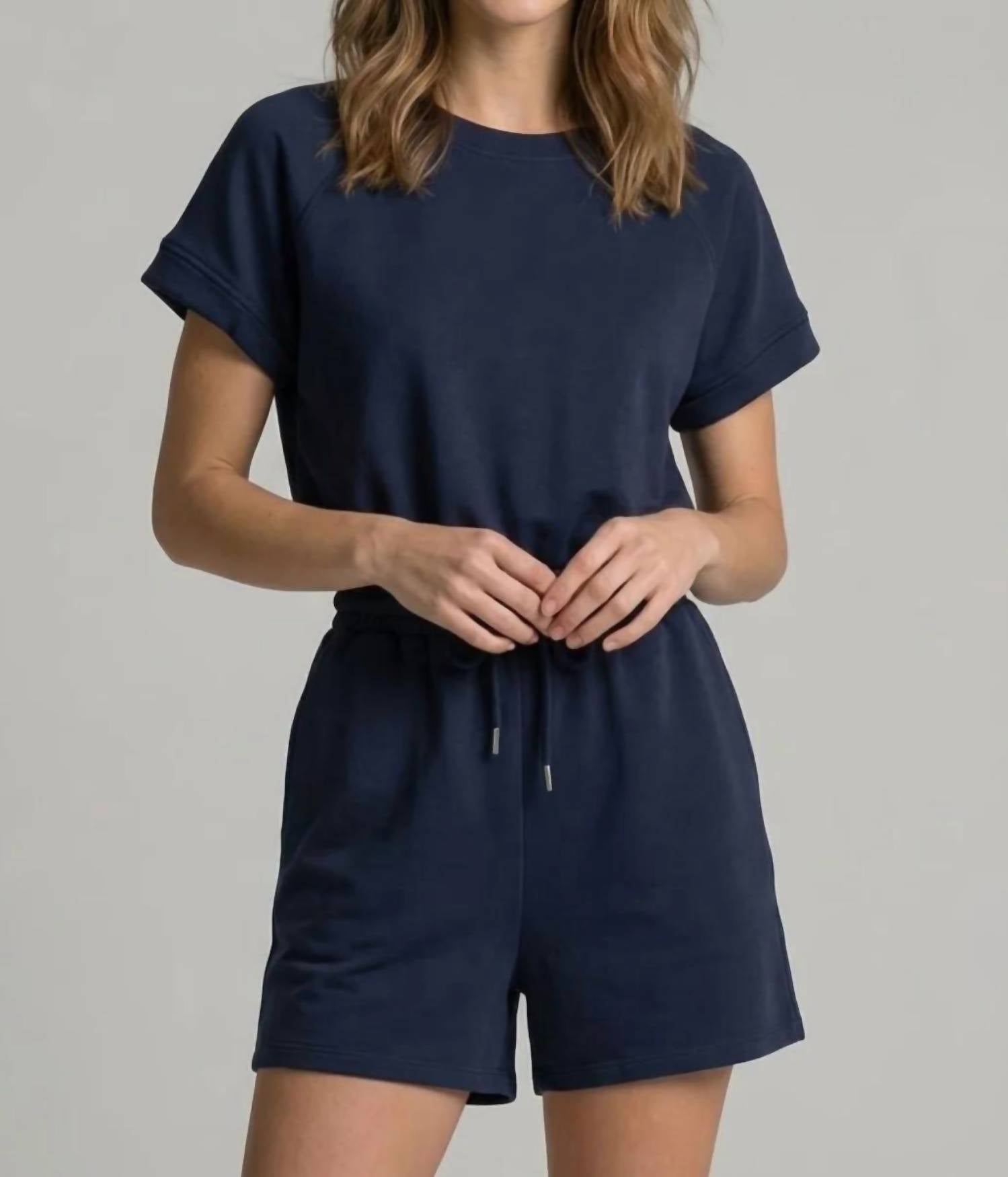 Doe And Rae - Buttery Soft Back-Cutout Romper
