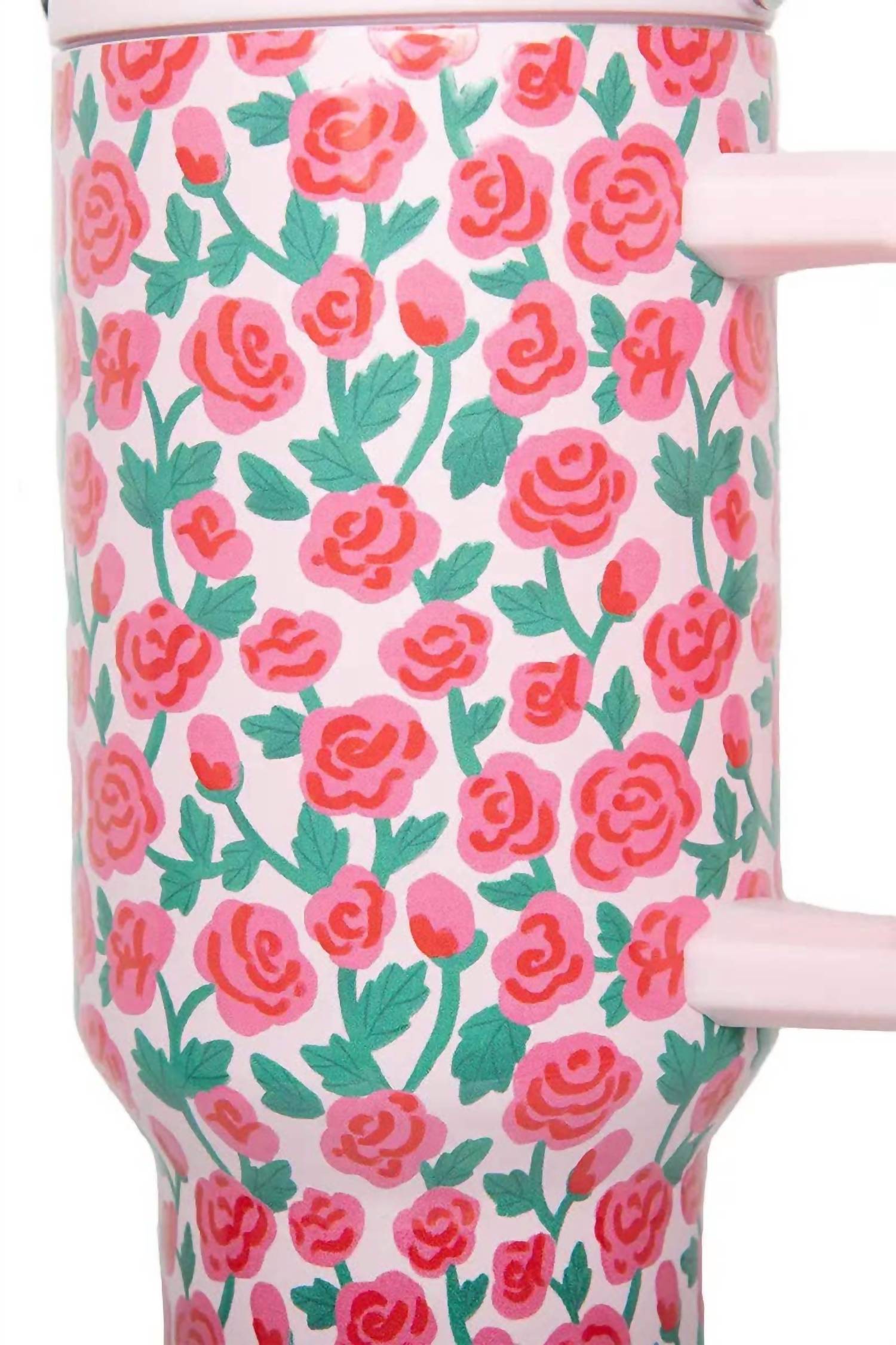 Katydid - Women's Whimsical Roses Stainless Steel Tumbler