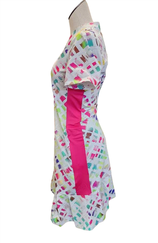 Women's “Urbain Texture Cyan” Dress