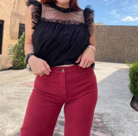 Risen - High Rise Crop Jeans