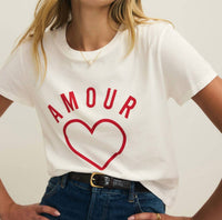 Z Supply Amour Tourist Tee in sea salt 1 - women's t-shirt - view 5