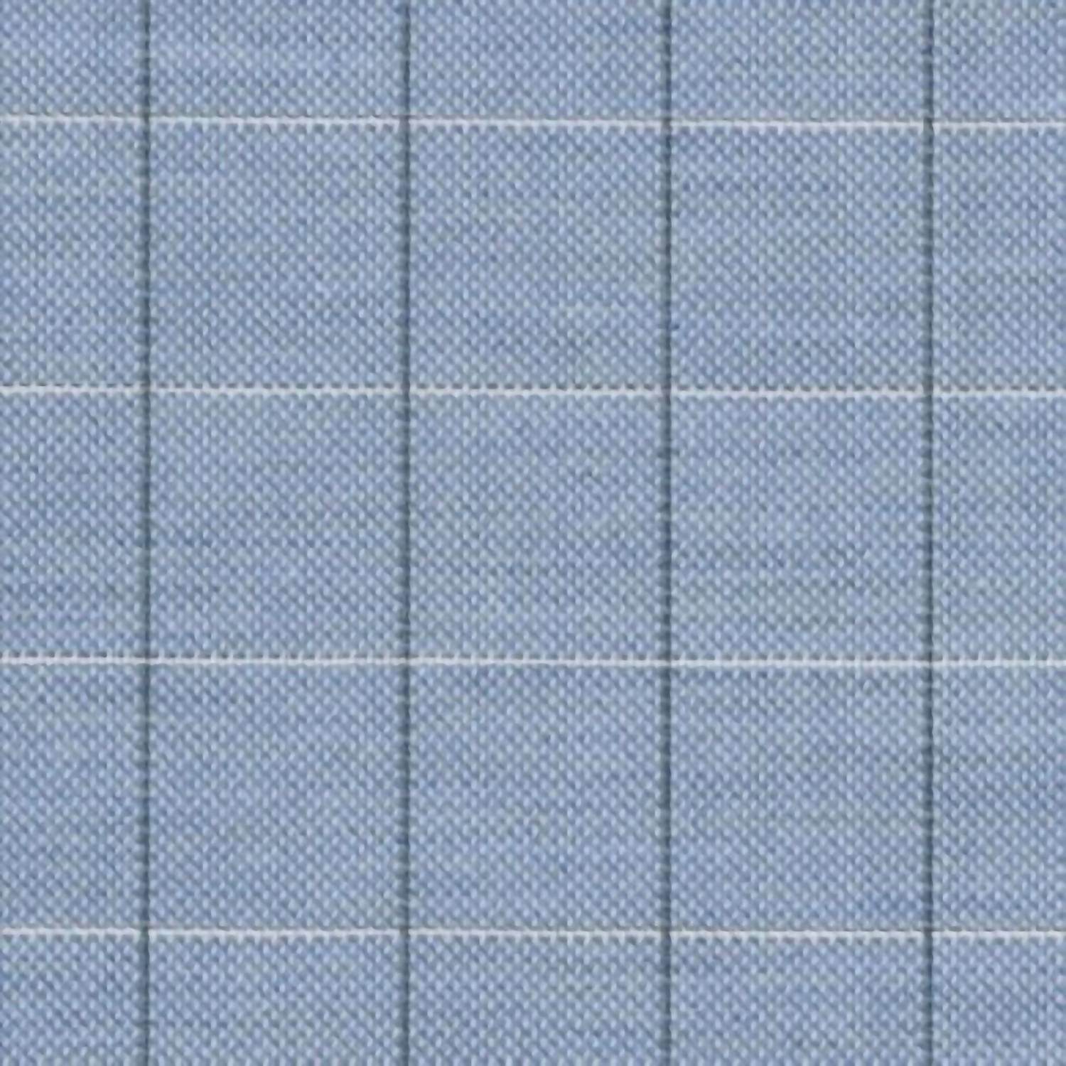 Scott Barber Melange Dobby Pane Long Sleeve Shirt in blue - men's shirt - view 6