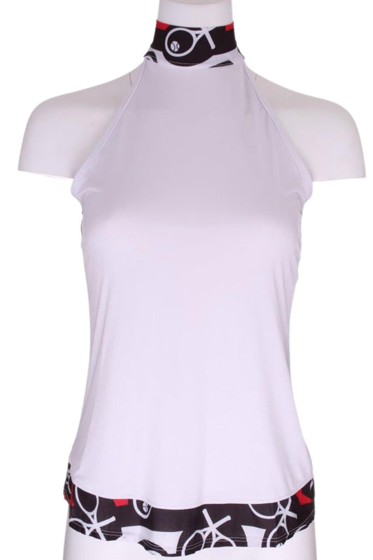 Love Love Tennis - Women's Heart Trim Halter Top