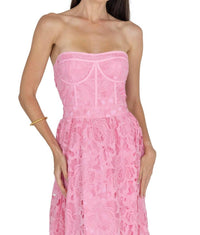 Akalia - Amelia Lace Bustier Midi Dress