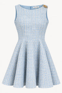 Zoe And Claire - Women's Fit N Flare Tweed Mini Dress