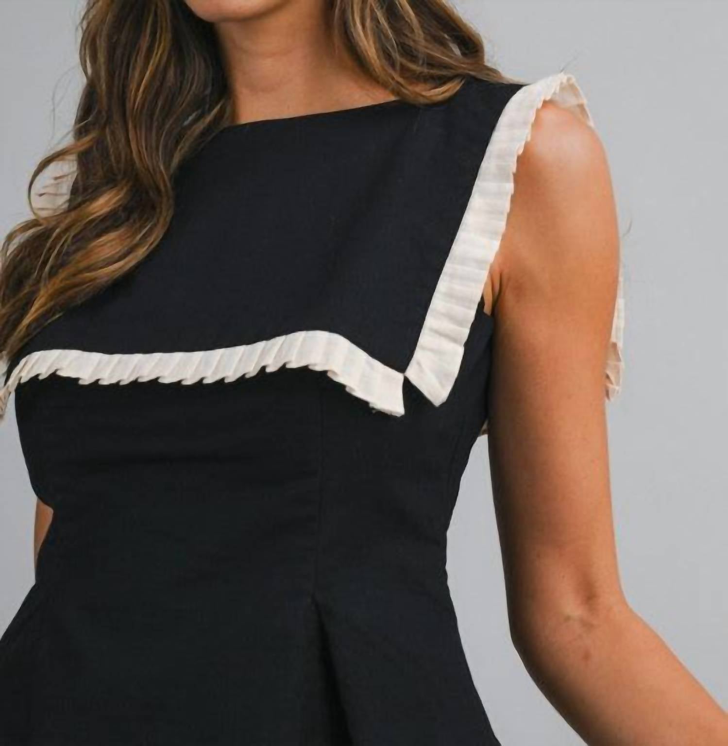 MABLE Daleyza Top in black - women's blouse - view 6