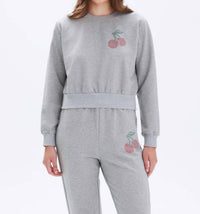 Chrldr - Studded Cherry Sweatshirt
