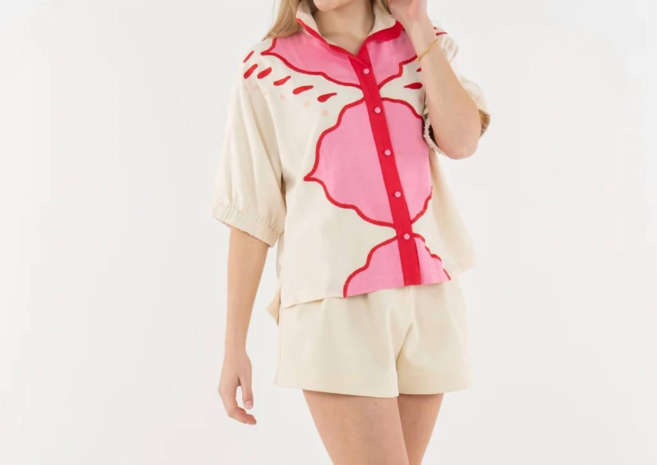 Emily Mccarthy - Bonny Button Front Top