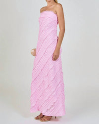 Endless Rose - Juliette Strapless Ruffled Maxi Dress