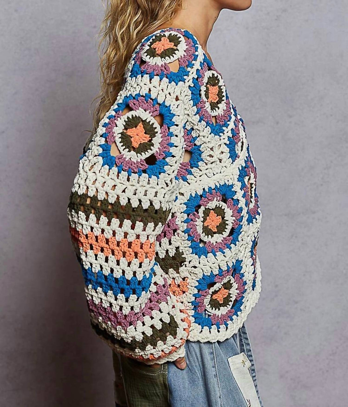 Pol - MARLOWE CROCHET SWEATER