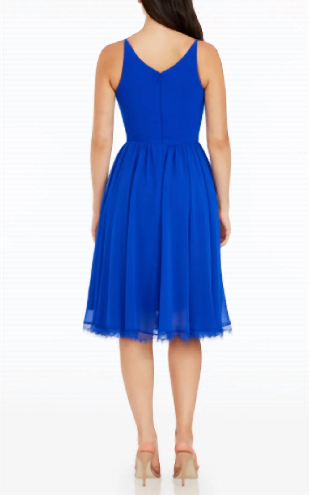 Dress The Population - Chiffon Fit & Flare Dress