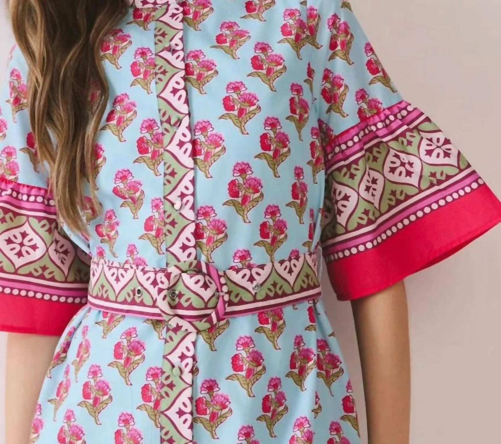 Tcec - Multi Short Sleeve Mini Dress