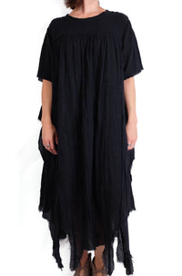 Loyko - Short Sleeve Chaos Midi Dress