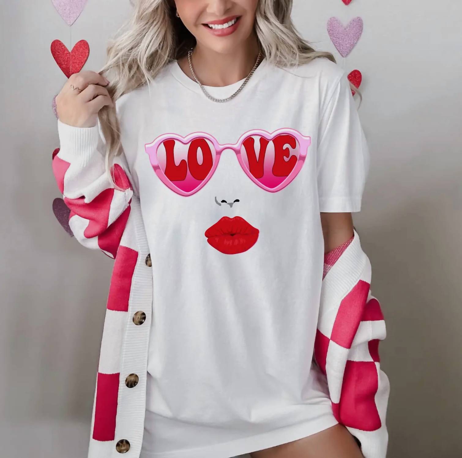 By Jodi Llc - Heart Eyes V Day Graphic Tee