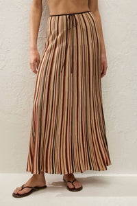 FAITHFULL THE BRAND Iden Maxi Skirt in murano stripe - women's skirt - view 4