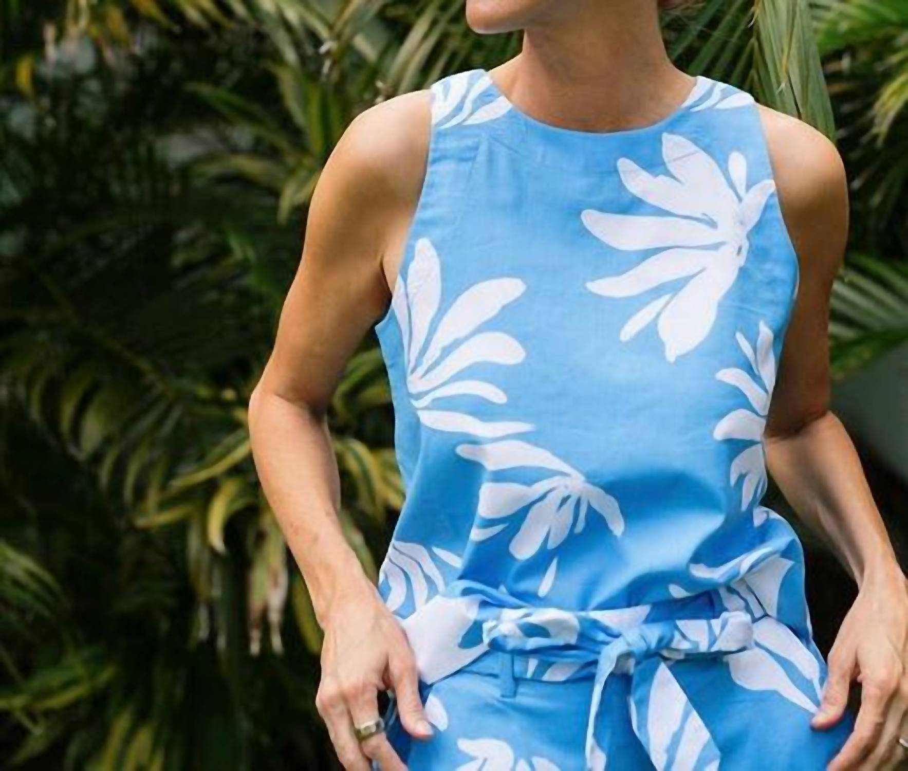 Southern Tide - Simone Leafy Luxe Printed Tank