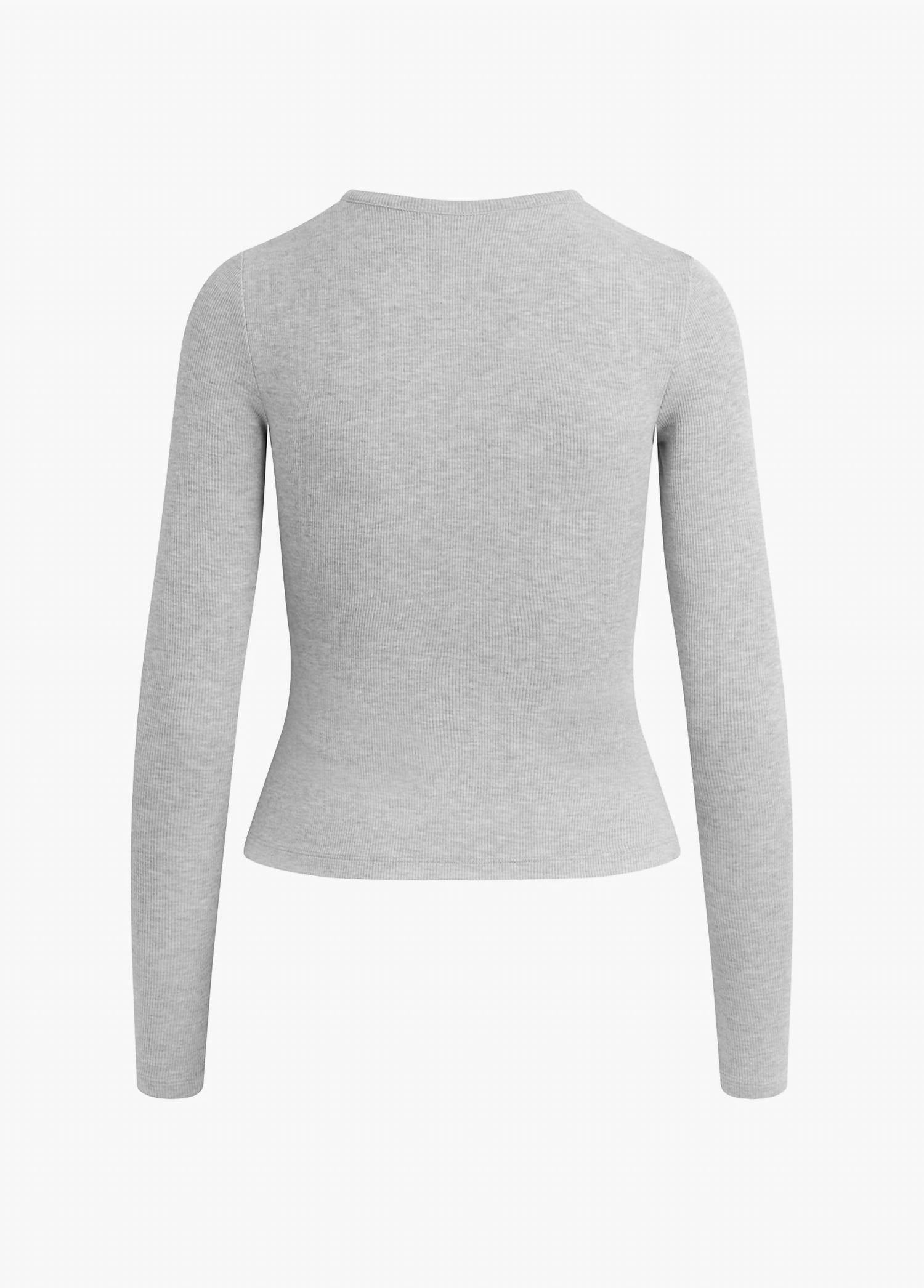 Favorite Daughter - Henley Ribbed Long Sleeve Shirt