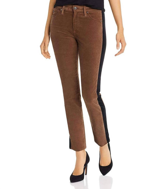 Ag Jeans - Mari High Rise Straight Pant With Tuxedo Stripe