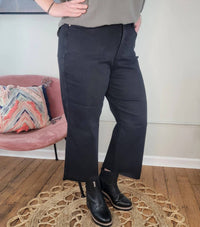 Judy Blue - Rylee Tummy Control Cropped Wide Legs Jeans - Plus