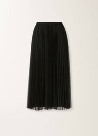 Fabiana Filippi - Woolen Pencil Skirt with Pleated Tulle Layer