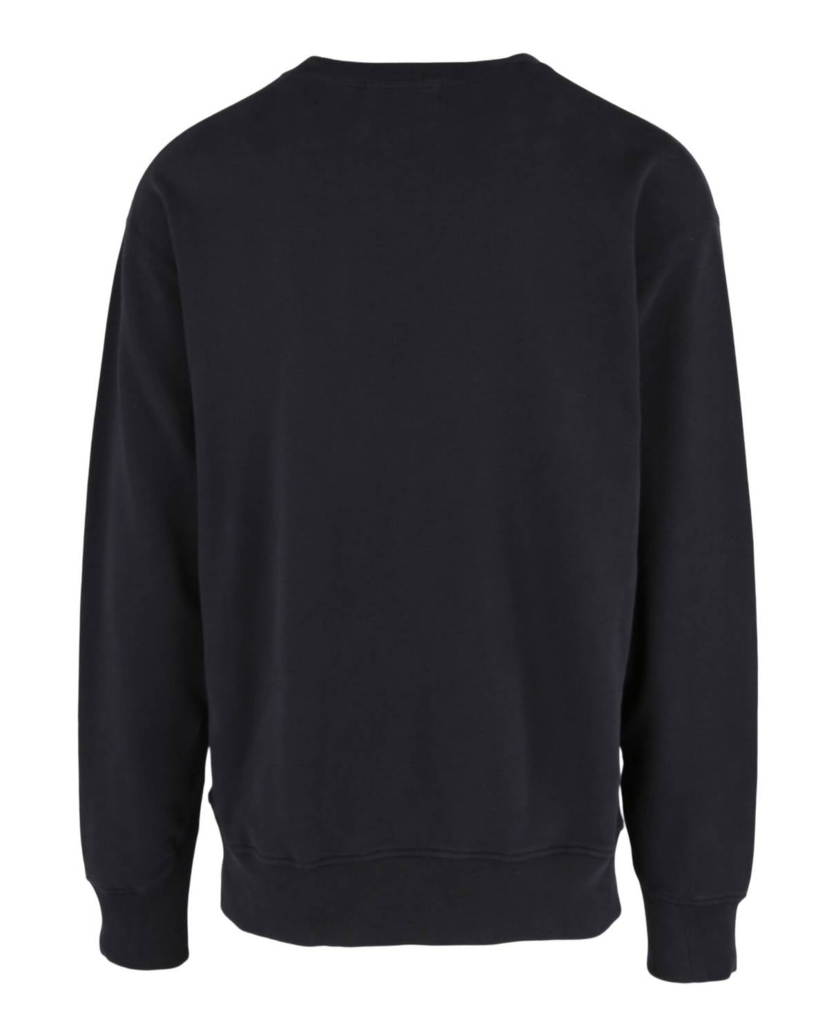 Ambush Men's Embroidered Logo Sweatshirt in navy blue - men's shirt - detail view