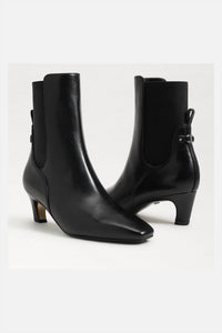 Sam Edelman Women's Margo Kitten Heel Bootie in black gloss leather - women's shoe - view 6