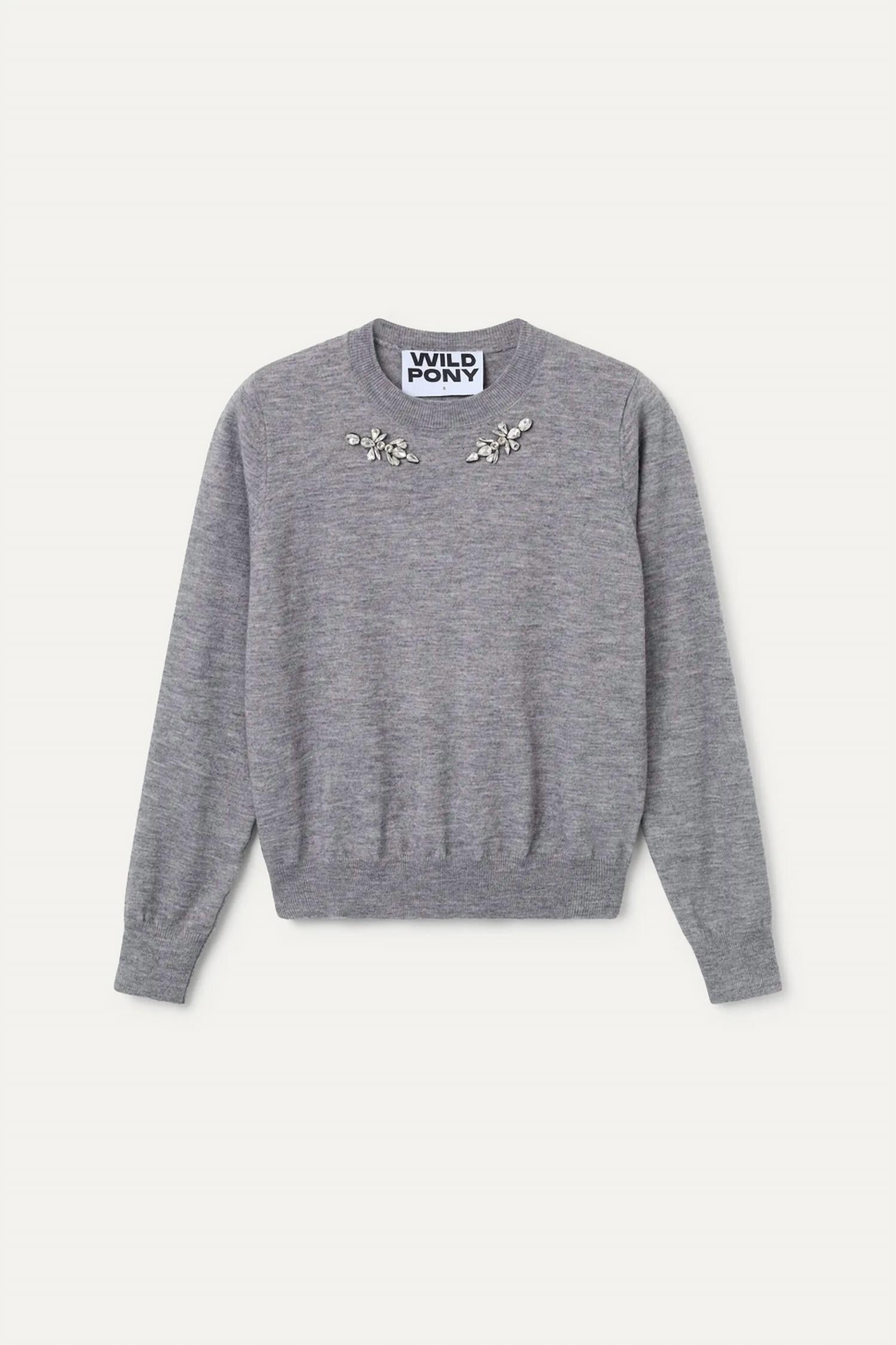Wild Pony - Rhinestone Applique Sweater
