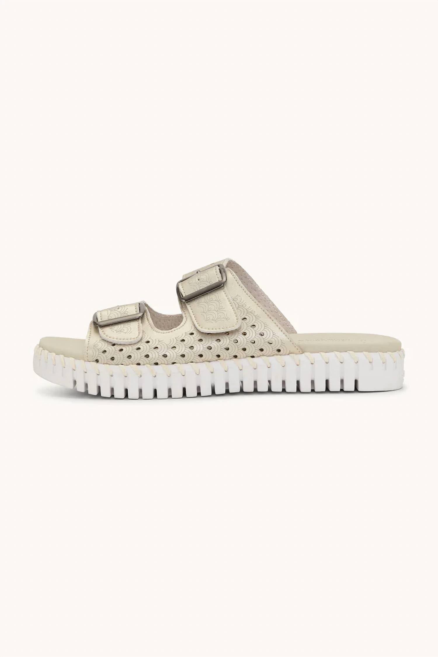 Ilse Jacobsen Women's Tulip 1176 Sandal in platin - women's sandal - detail view
