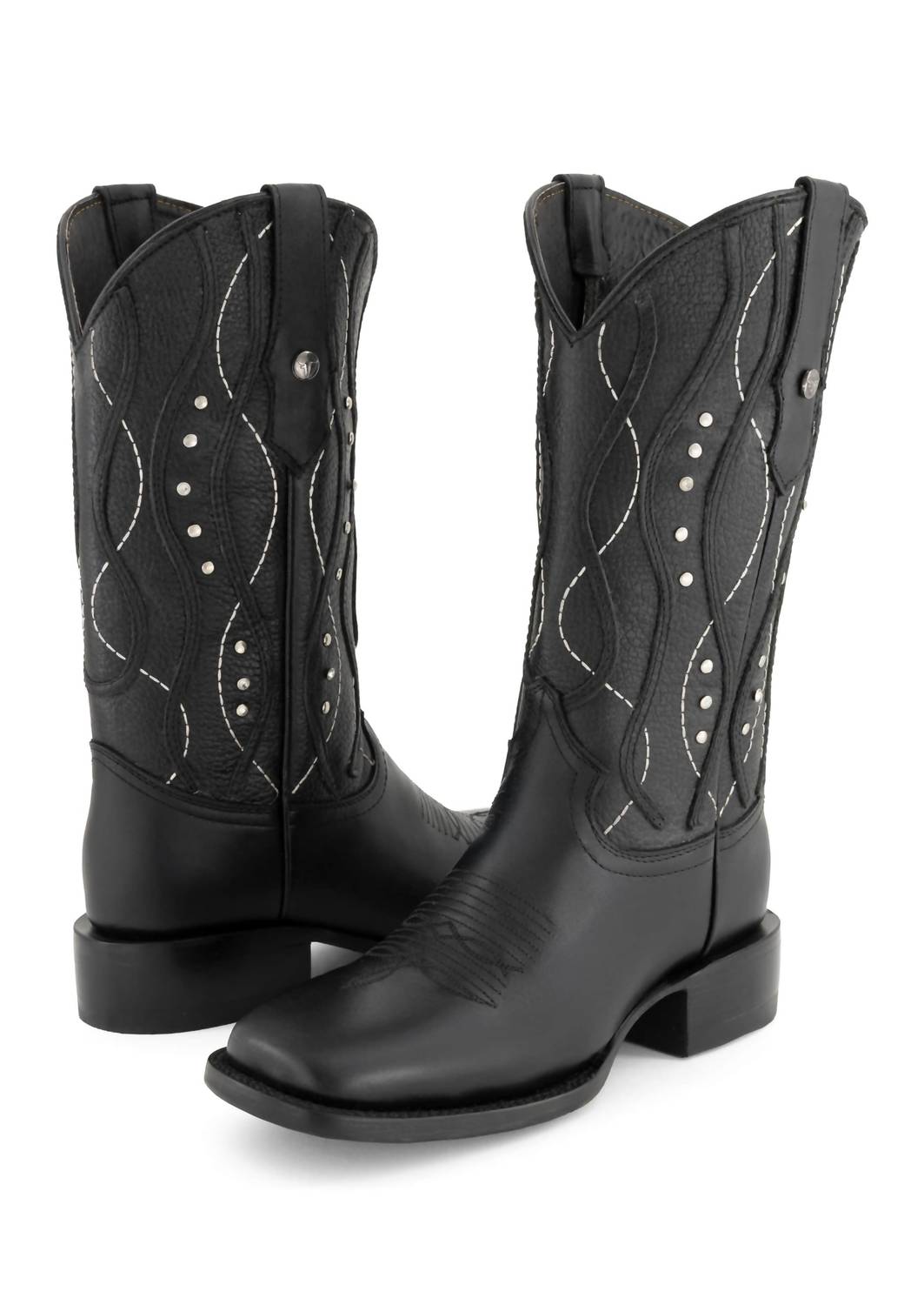 Forastero Women's Durable Leather Boots in black - women's shoe - alternate view