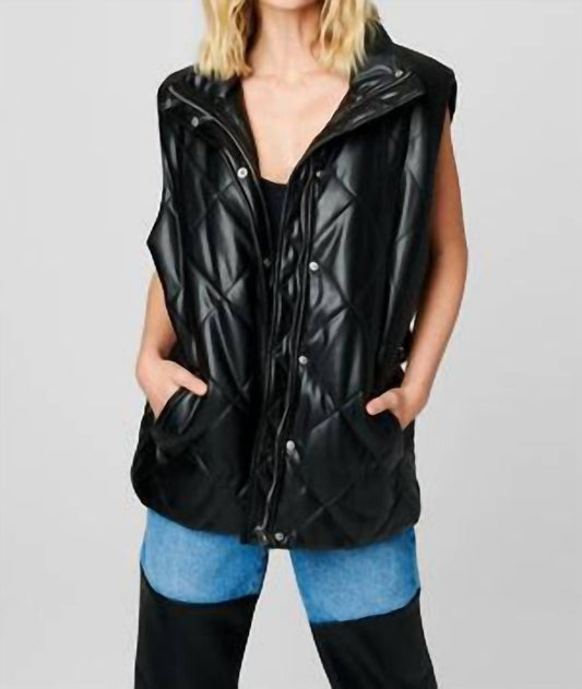 Faux Leather Vest