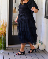 Polagram - Midnight Waltz Midi Dress
