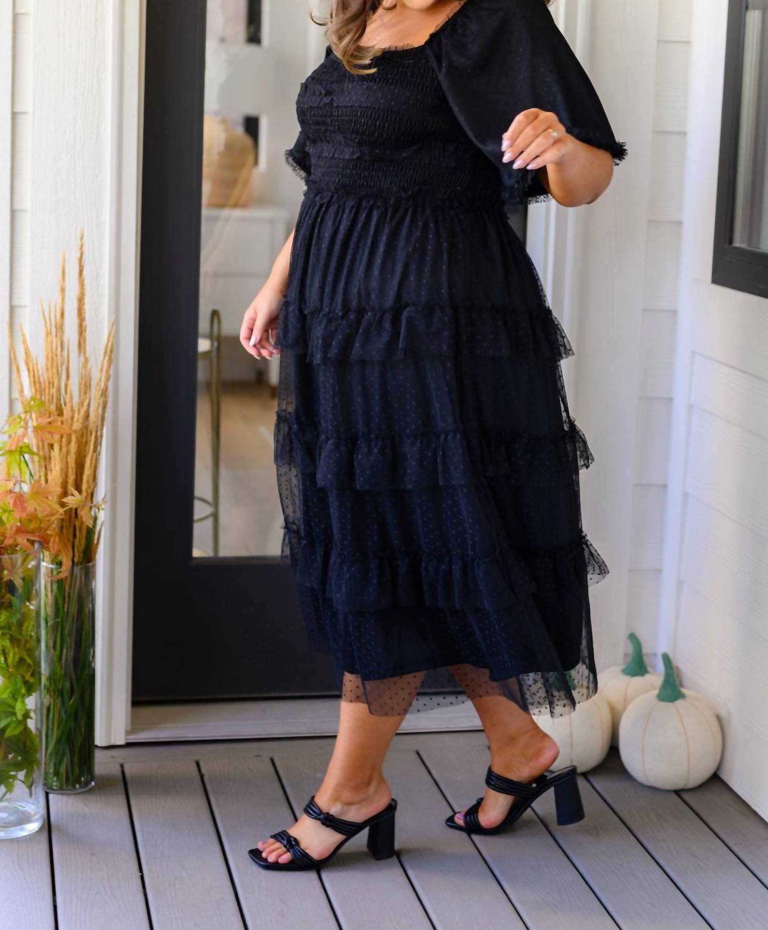 Polagram - Midnight Waltz Midi Dress