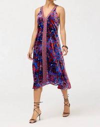 Johnny Was - MIDI EVA DRESS- EMMANUELA BURNOUT