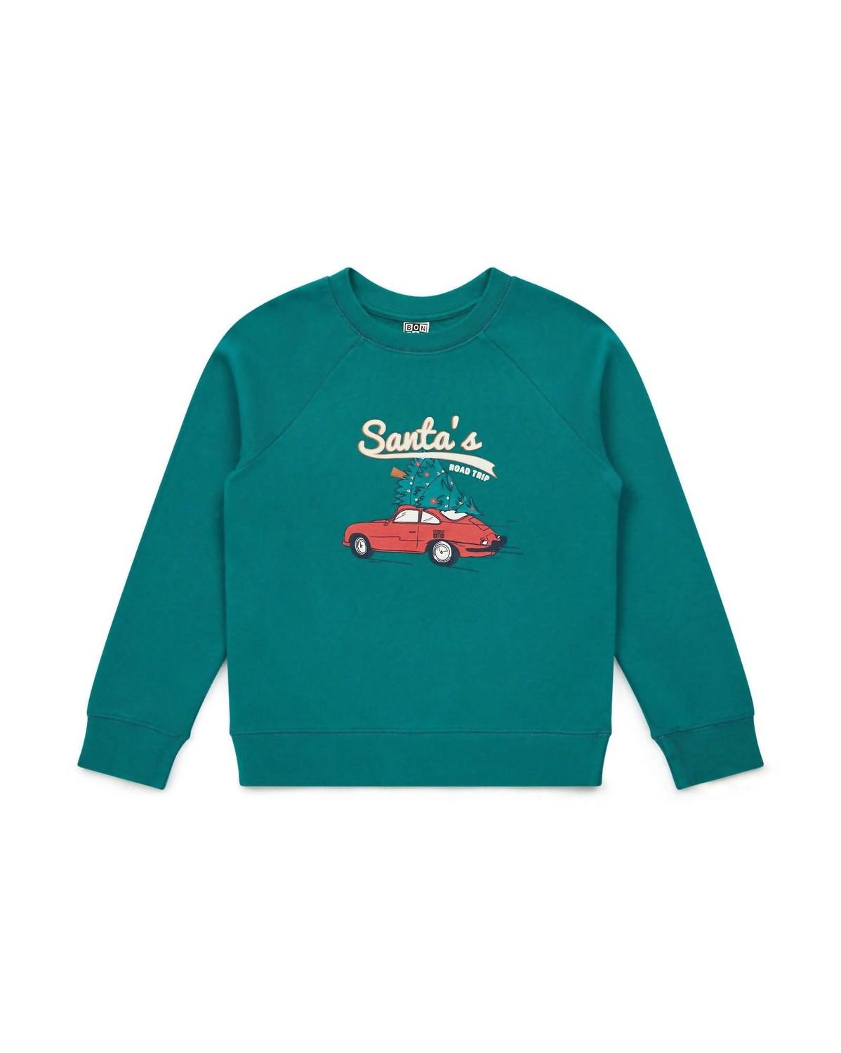Bonton - Santa's Road Trip Fleece Sweatshirt