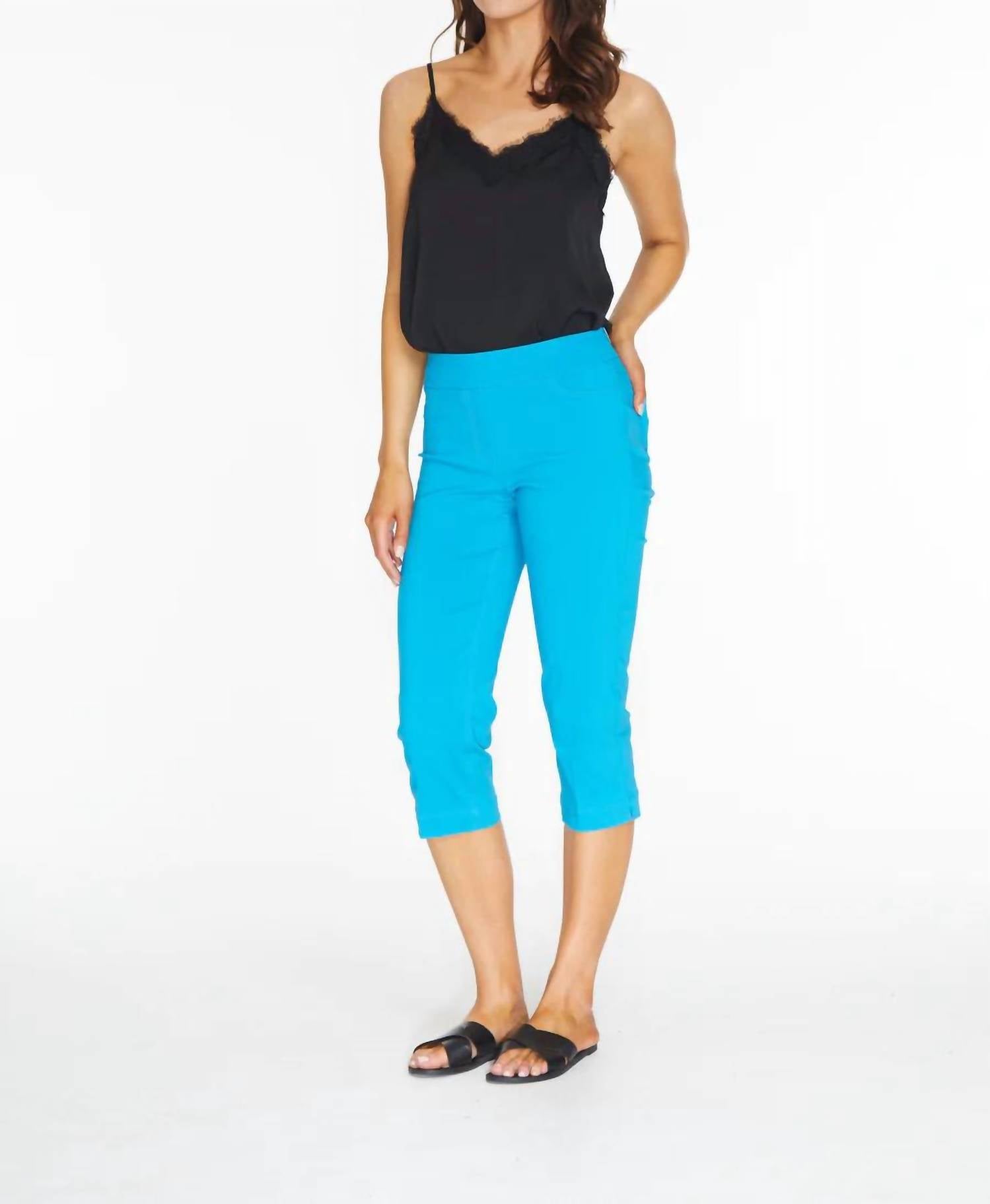 Slimsation By Multiples - Wrinkle-resistant Incoming Capri