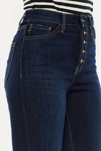Kancan - High Rise Button Fly Distressed Super Skinny Jeans