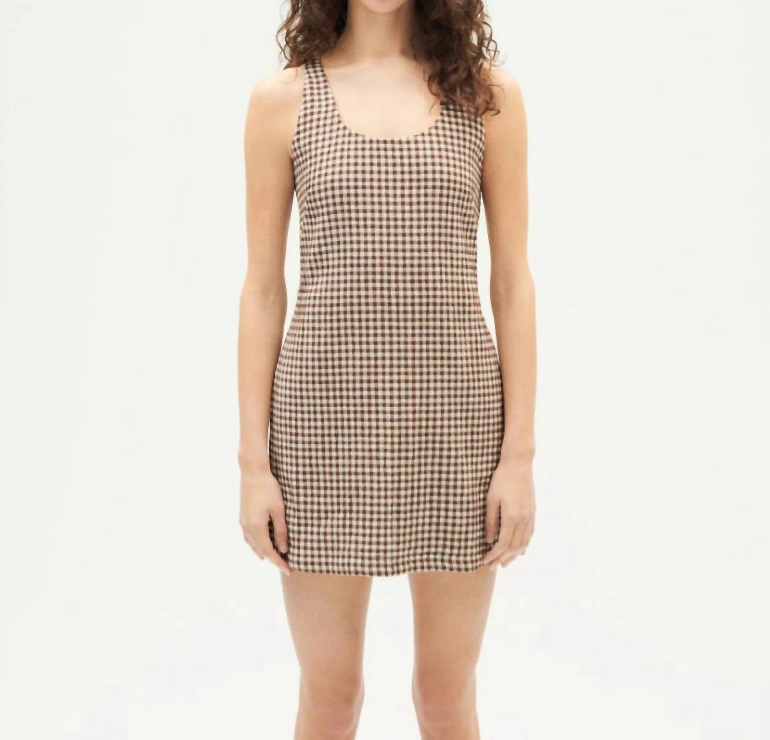 Thinking Mu - Round Neckline Trouser Mini Dress