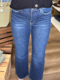 Risen - High Rise Crop Straight Leg Jeans