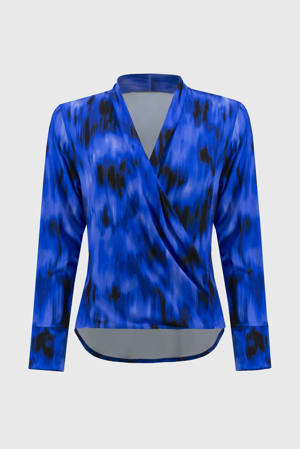 Joseph Ribkoff - Silky Knit Abstract Print Wrap Top