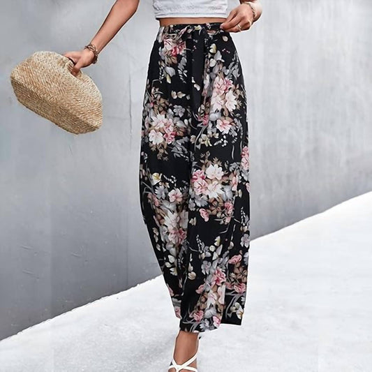 The Moment Collection - Women's Floral Wide Leg Pant