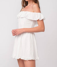 Sky To Moon - Off The Shoulder Mini Dress